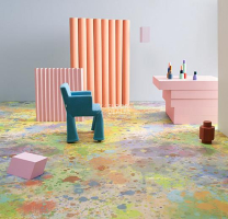 Forbo Modul'up 19 dB Colour 9100UP4319 multi color splash фото 3 | FLOORDEALER